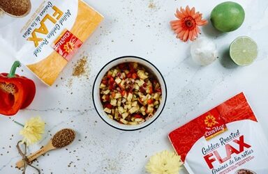 Fresh Pineapple Salsa with Flax